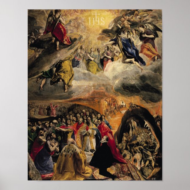 Póster La Adoración del Nombre de Jesús, c.1578 (Frente)