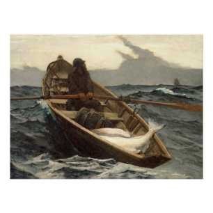 Póster La advertencia de niebla de Winslow Homer