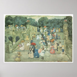 Póster La alameda, Part central, Maurice Prendergast 1901
