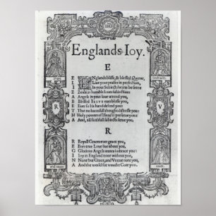 Póster La alegría de Inglaterra de Richard Vennar, c.1602