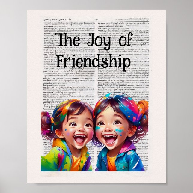 Póster La alegría de la amistad (Frente)