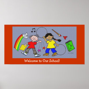 Póster La alegría de las expresiones infantiles/vera Trem