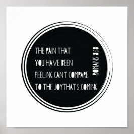 Póster La alegría que vienen los romanos 8:18