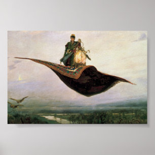 Póster La alfombra voladora de Viktor Vasnetsov (1880)