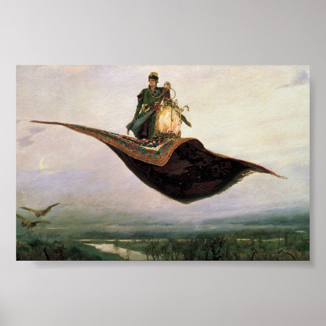 Póster La alfombra voladora de Viktor Vasnetsov (1880) (Frente)
