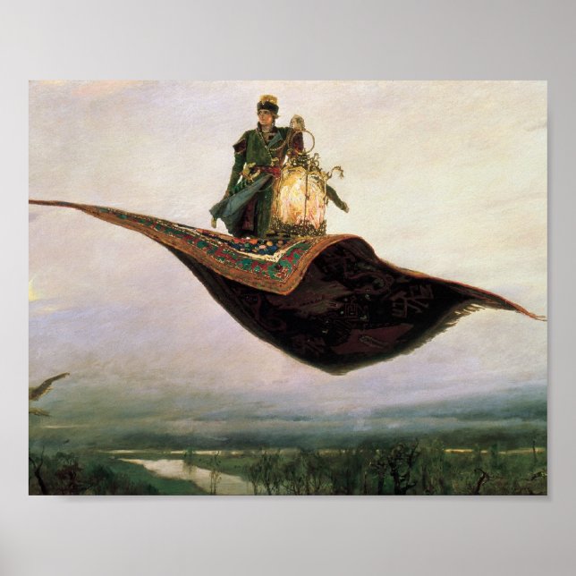 Póster La alfombra voladora de Viktor Vasnetsov (1880) (Frente)