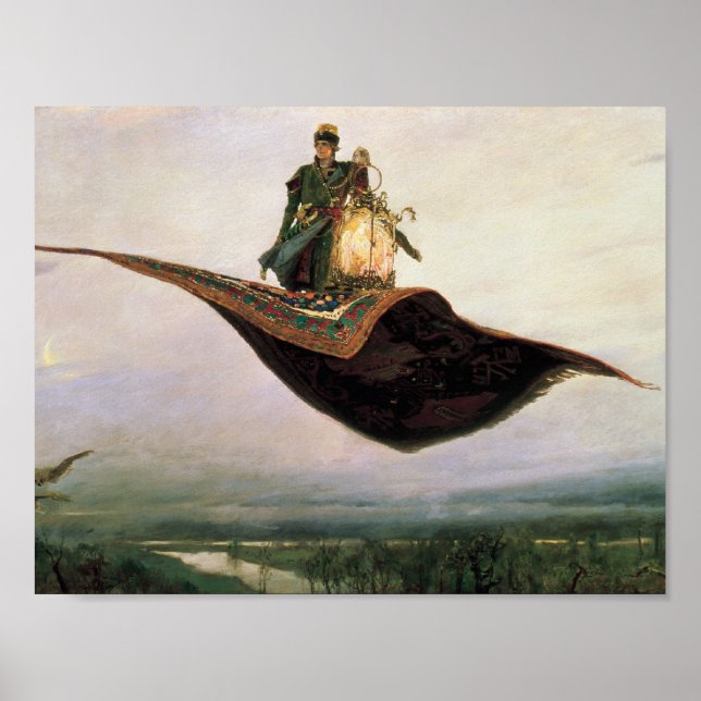 Póster La alfombra voladora de Viktor Vasnetsov (1880) (Frente)