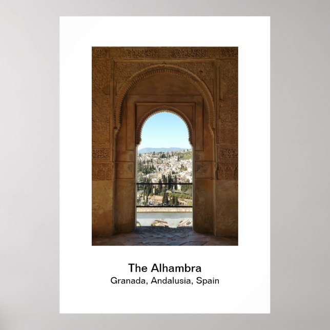 Póster - La Alhambra Granada, Andalucía, España (Frente)