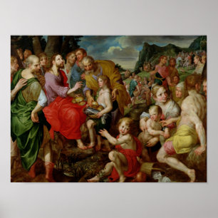 Póster La alimentación de los cinco miles