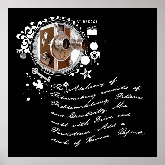 Póster La alquimia de la cinematografía (Frente)