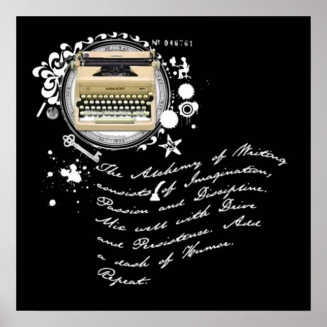 Póster La alquimia de la escritura (Frente)