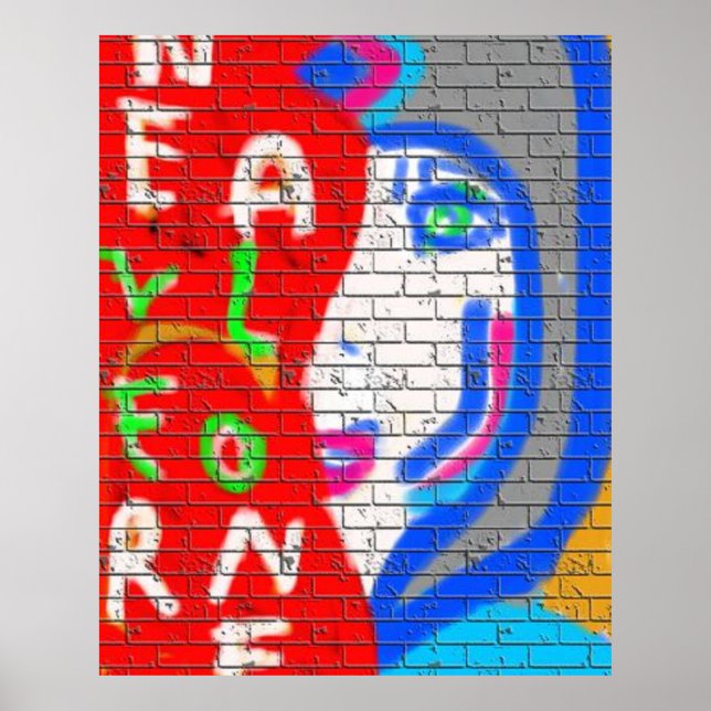 Póster La alta sacerdotisa nunca sola ama el graffiti evo (Frente)