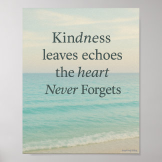 Póster La amabilidad deja ecos