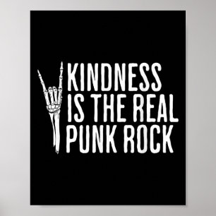 Póster La Amabilidad Es El Verdadero Punk Rock Music Rock