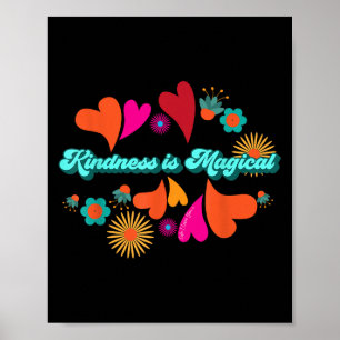 Póster La Amabilidad Es Magnífico Estilo Hippie Boho Moti