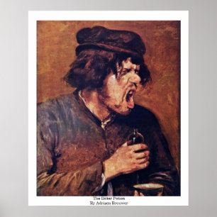 Póster La Amarga Poción De Adriaen Brouwer