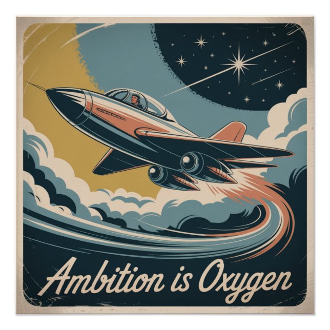Póster La ambición es oxígeno (Anverso)