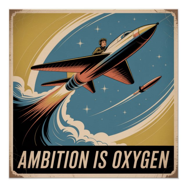 Póster La ambición es oxígeno (Anverso)