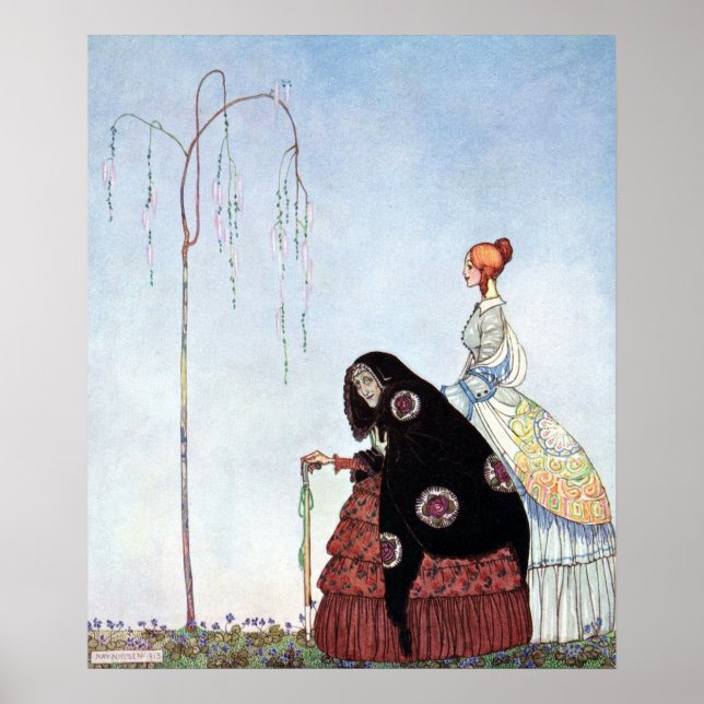 Póster La anciana de Kay Nielsen (Frente)