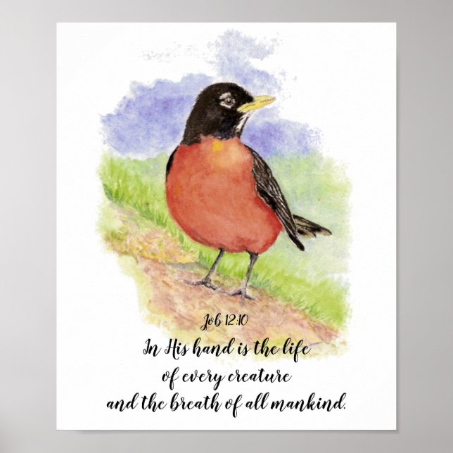 Póster La animada escritura de la biblia estilo Robin Wat (Frente)