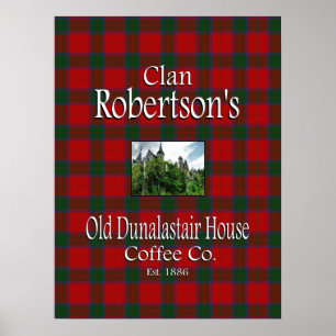 Póster La antigua casa de Dunalastair del clan Robertson 
