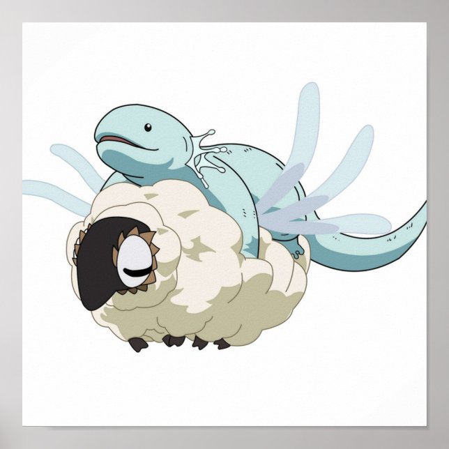 Póster La antigua novia Magus Axolotl y la oveja (Frente)