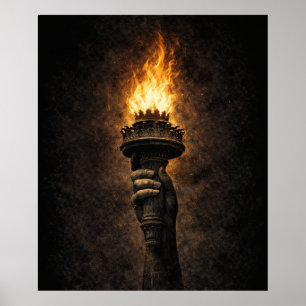 PÓSTER LA ANTORCHA SIGUE ARDIENDO