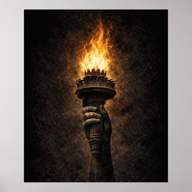 PÓSTER LA ANTORCHA SIGUE ARDIENDO (Frente)