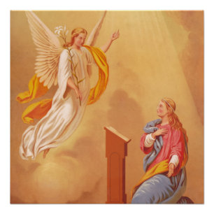 Póster La Anunciación (1883), pintura famosa