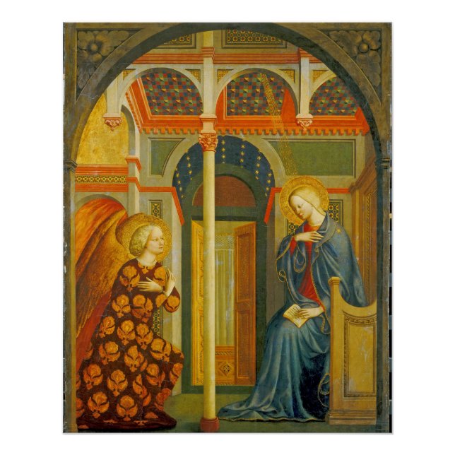 Póster La Anunciación, c. 1423-24 (Anverso)