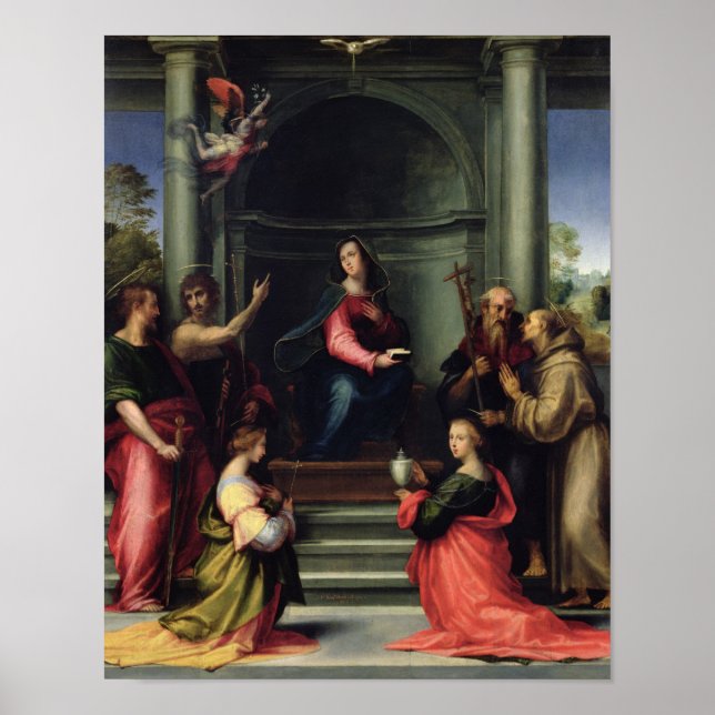Póster La Anunciación con los Santos, 1515 (Frente)