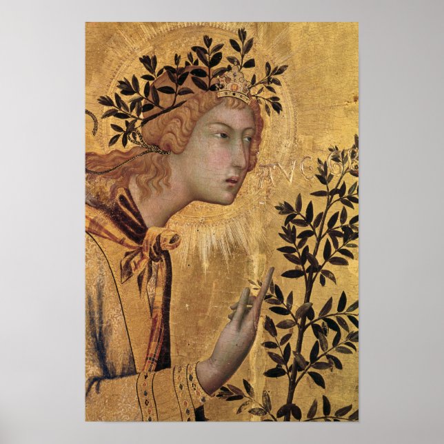 Póster La Anunciación con Santa Margarita (Frente)