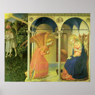 Póster La Anunciación del Prado por Fra Angelico