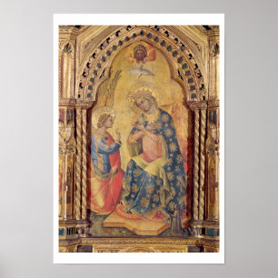Póster La Anunciación (parte de la poliptilina) (aceite e