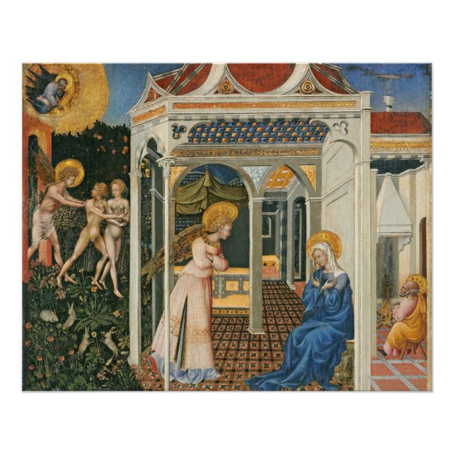 Póster La anuncio y la expulsión del paraíso (Anverso)