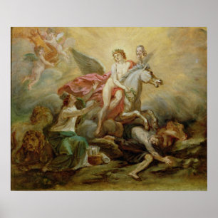 Póster La Apoteosis de Voltaire, 1778