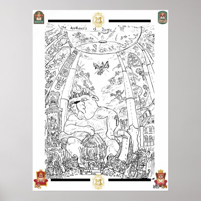 Póster La Apoteosis o el Poster Dante (Frente)