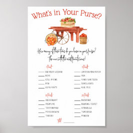 Póster La Apple de nuestro ojo ¿Qué hay en tu bolso? Jueg