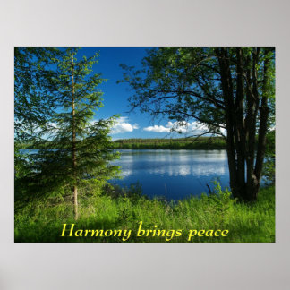 Póster La armonía trae paz