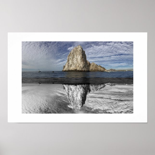 Póster La Arquitectura Cabo México Reflexión Fotografía (Frente)