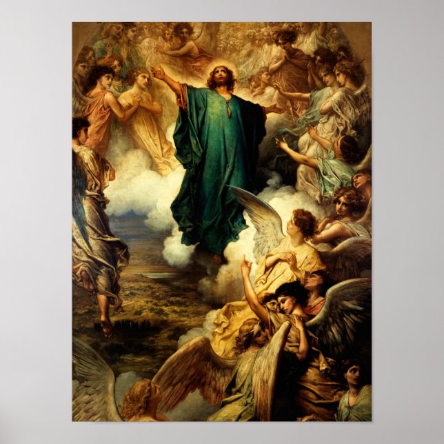 Póster La Ascensión, 1879 por Gustave Dore (Frente)