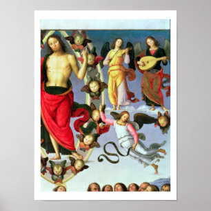 Póster La ascensión de Cristo, del detalle de Cristo y