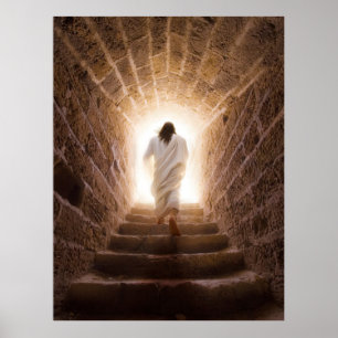 Póster La Ascensión - Jesús entrando a la luz