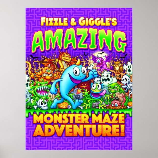 Póster ¡La asombrosa aventura de mazorca de Fizzle y Gigg (Frente)