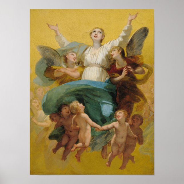 Póster La asunción de la Virgen (Frente)