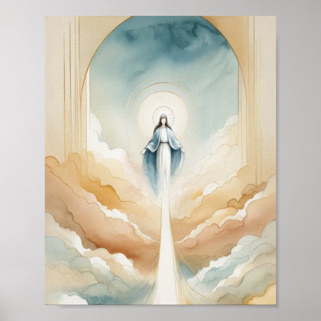 Póster La asunción de María (Frente)