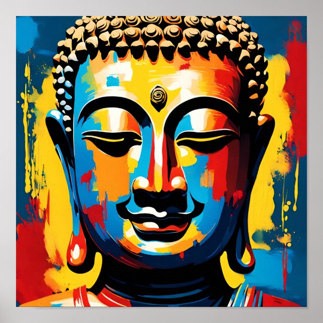 Póster La atención descubierta: Vivid Buddha Street Art (Frente)