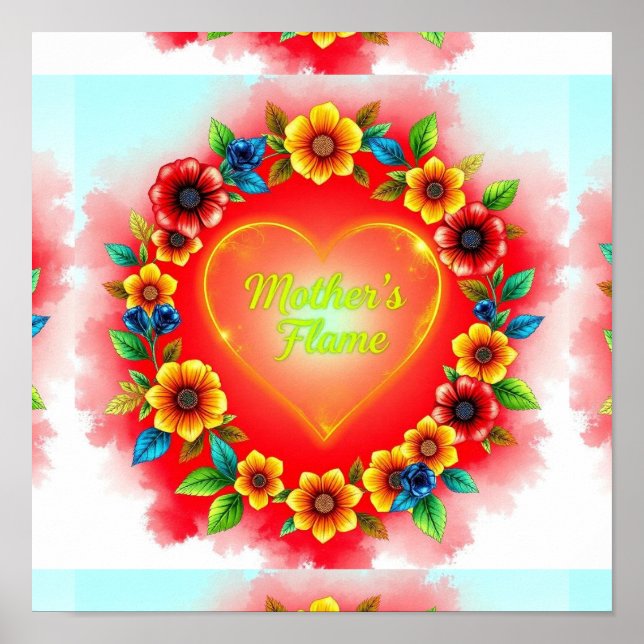 Póster La audaz llama del corazón de la madre (Frente)