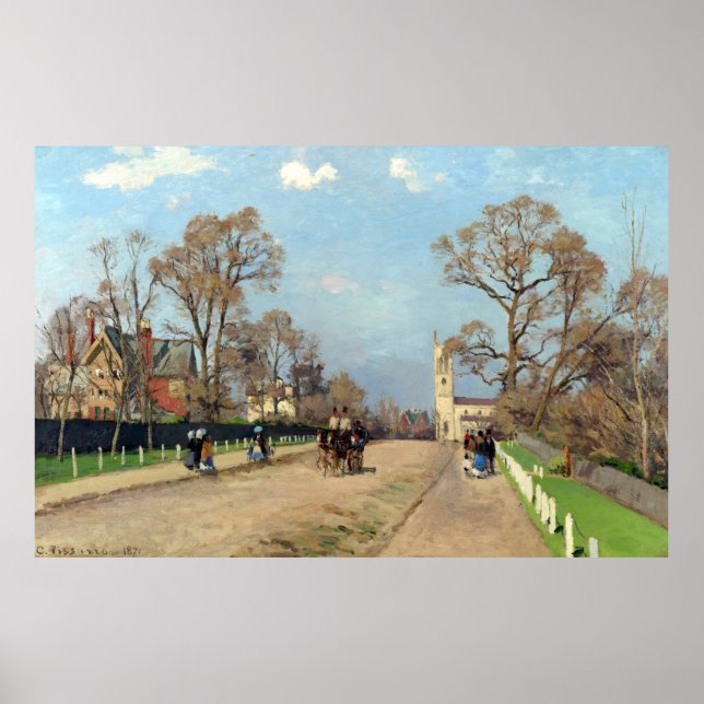 Póster La avenida, Sydenham Camille Pissarro (Frente)