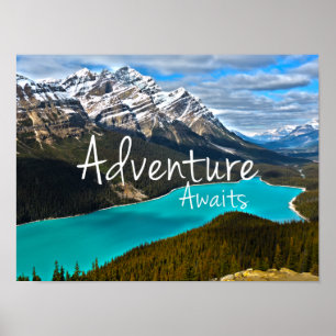 Póster La aventura aguarda el lago Peyto